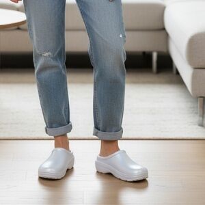 Totes Women's Ultra-Tough White Mules